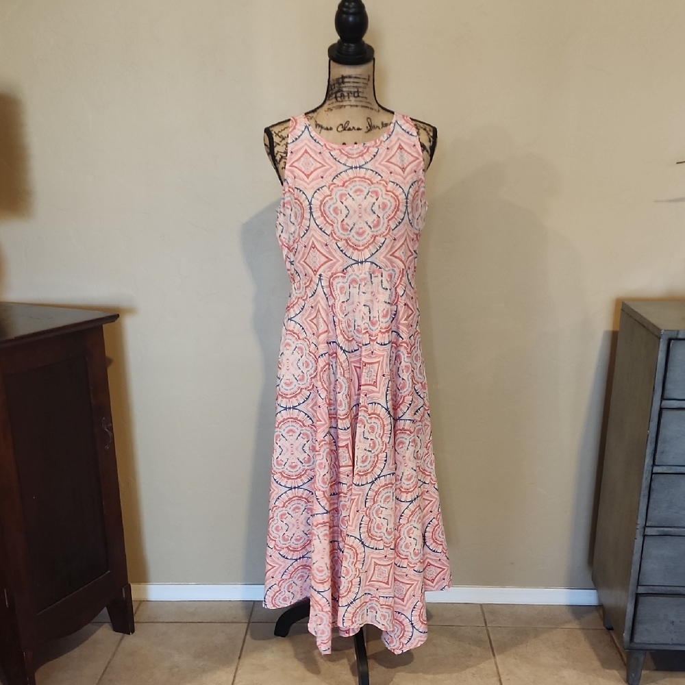 Sundance Pink Patterned Maxi Dress (12)